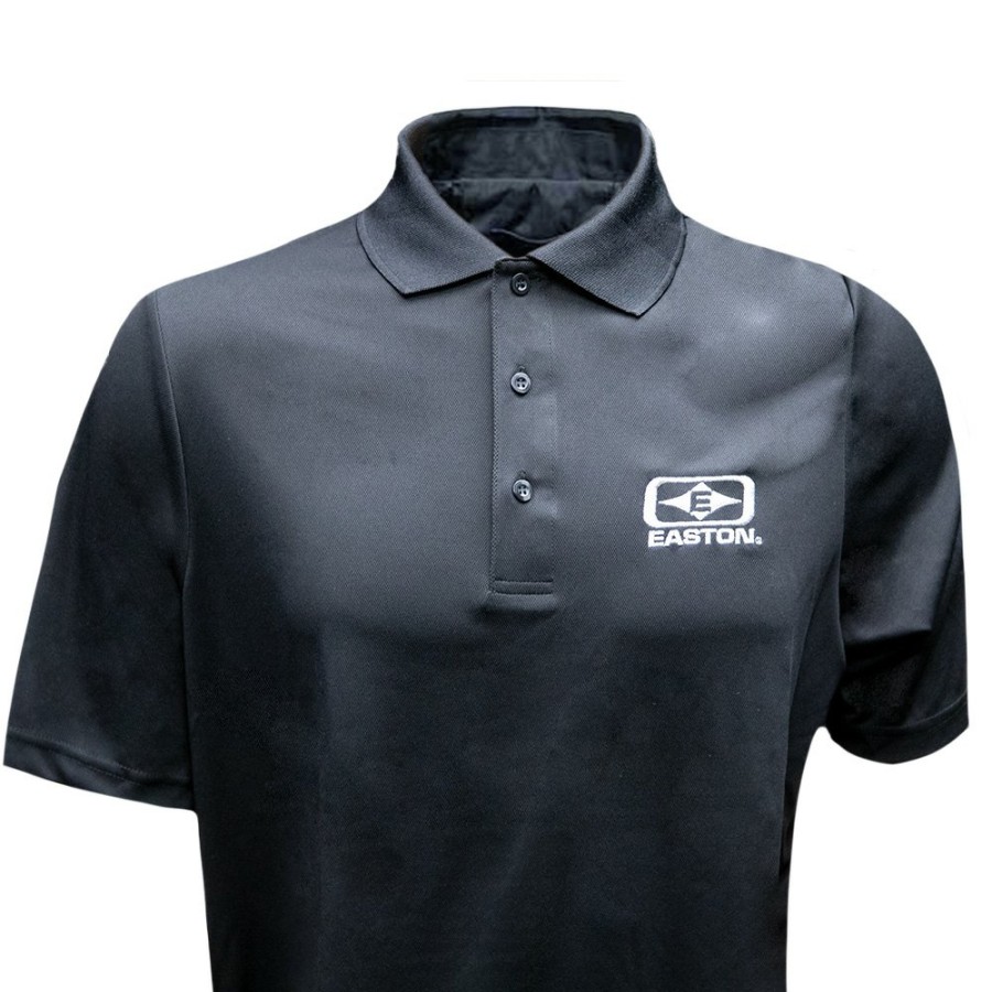 Clothing & Apparel Easton Archery | Stacked Logo Polo Black & White