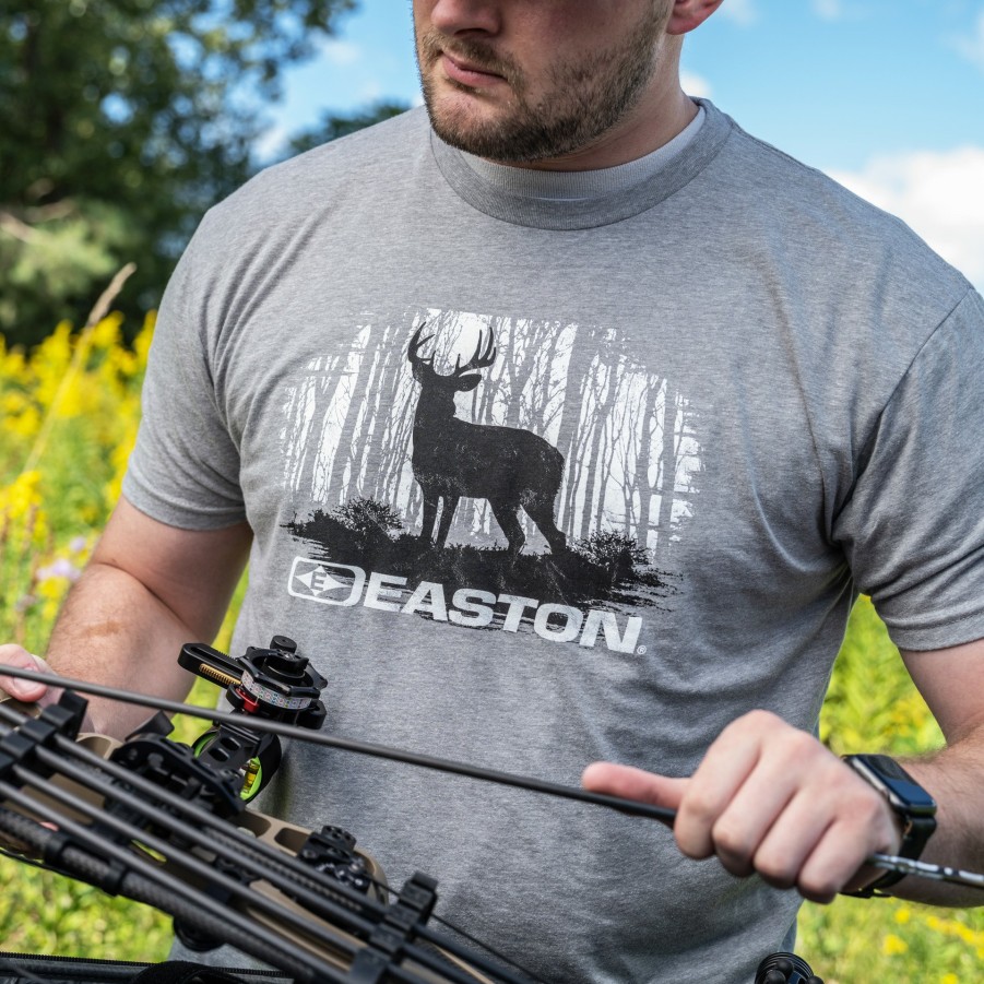 Clothing & Apparel Easton Archery | Whitetail Tee Gray