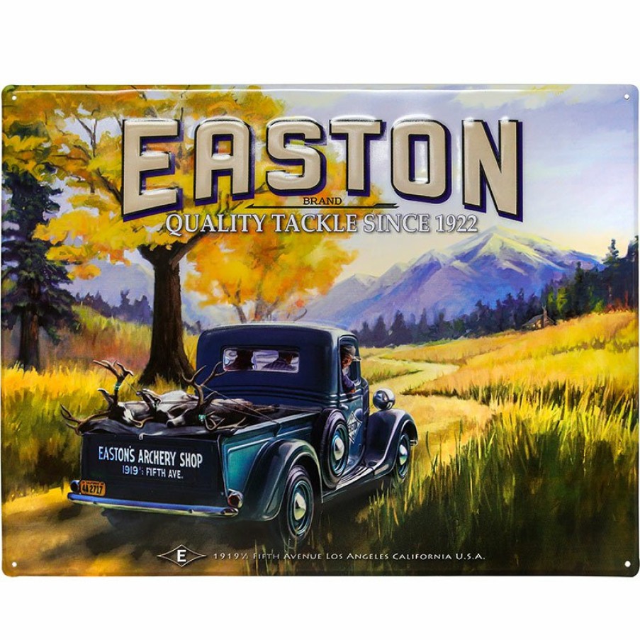 Signs, Decals & Books Easton Archery | 1922 Quality Tackle Truck Sign