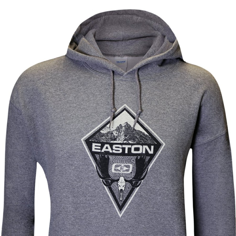 Clothing & Apparel Easton Archery | Mountain Moose Skull Hoodie Grey